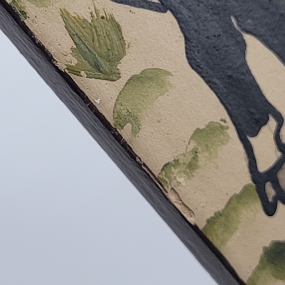 Folk Art Wooden Trinket Box Hand Painted Cabra Micheq Pastora - Picture 2 of 14